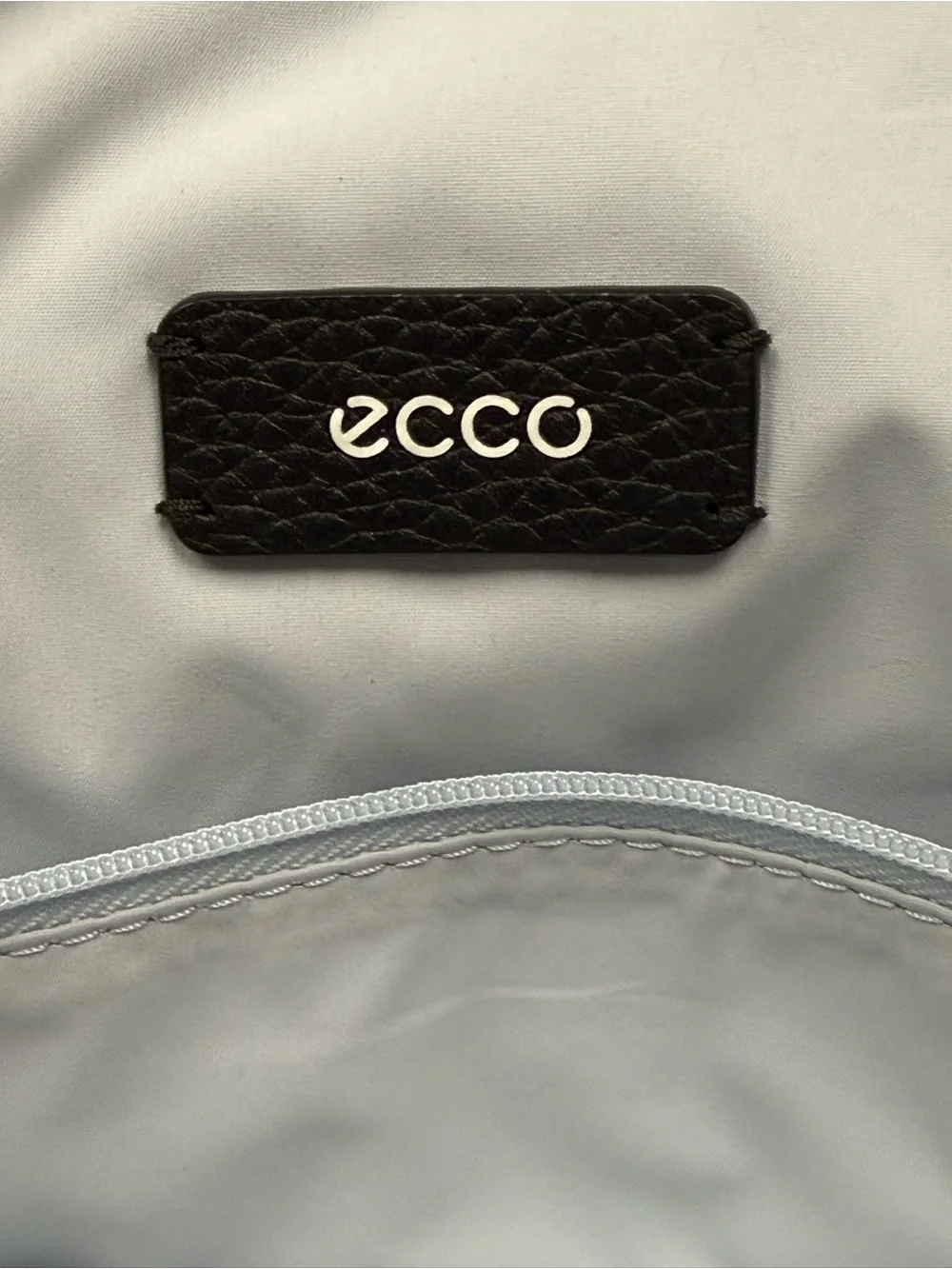 ECCO Black Men's Briefcase Shoulder Bag Leather & Canvas